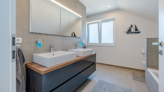Innenansicht von Haus Tesche: Badezimmer