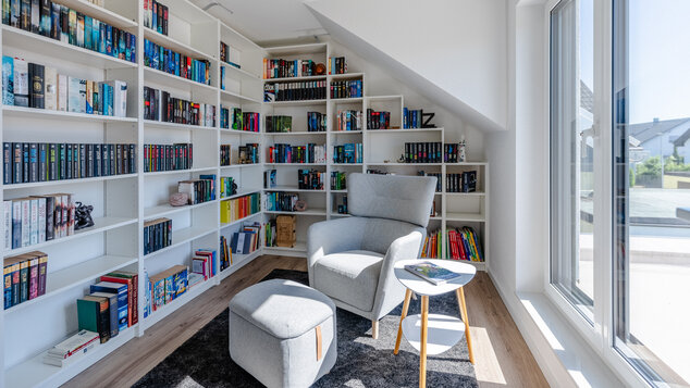 Innenansicht von Haus Tesche: Bibliothek