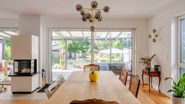 Innenansicht von Haus Greifenstein: Essbereich
