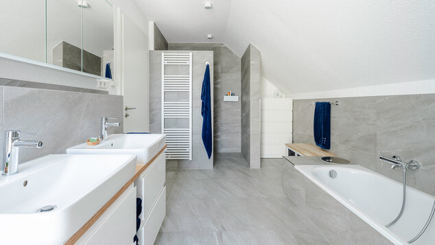 Innenansicht von Haus Schiffbauer: Badezimmer