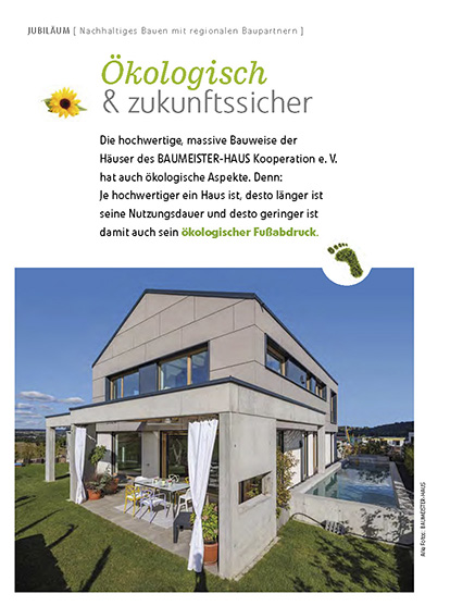 Das Haus Erhardt im "Wohngesund", Sonderheft 1-2023 zu nachhaltigen Bauen.